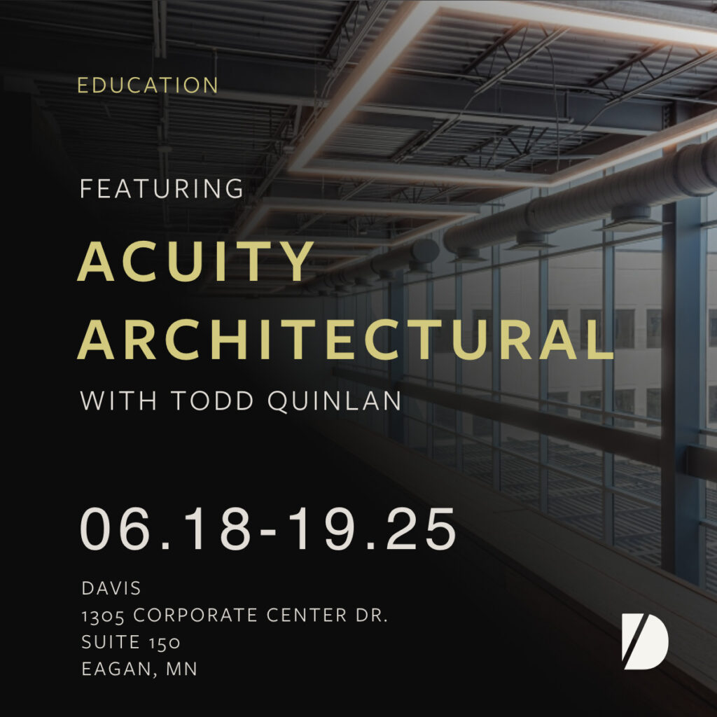 Acuity Architectural event with Todd Quinlan, June dates