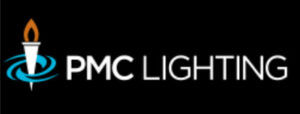 PMC Lighting logo with torch design