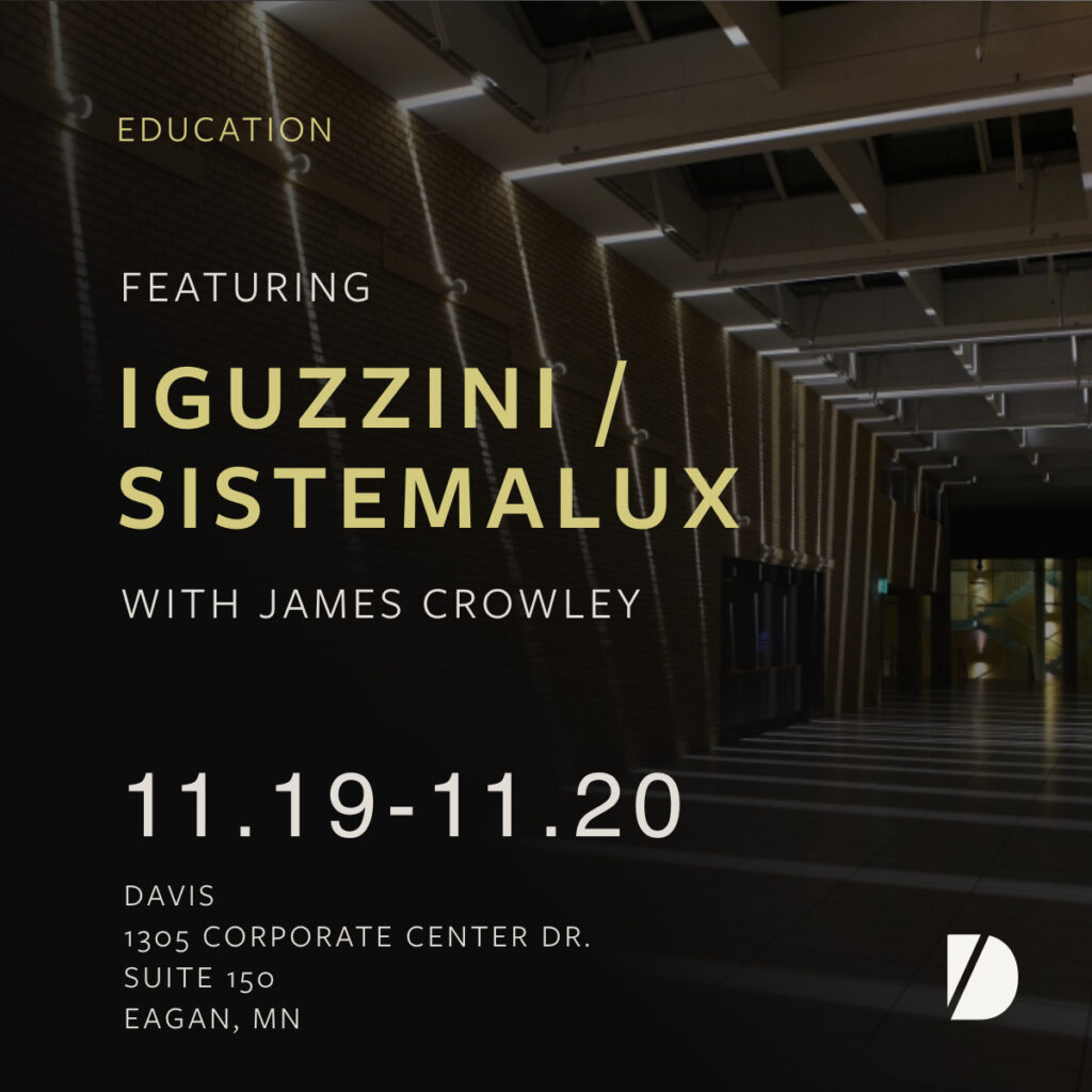 Lighting design event with iGuzzini and Sistemalux.