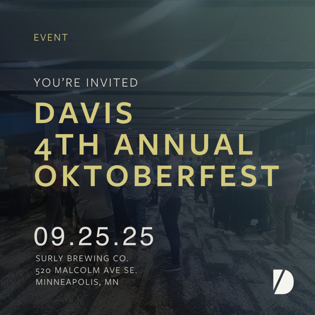 Davis Oktoberfest invitation, September 25th, Minneapolis