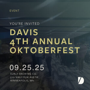 Davis Oktoberfest invitation, September 25th, Minneapolis